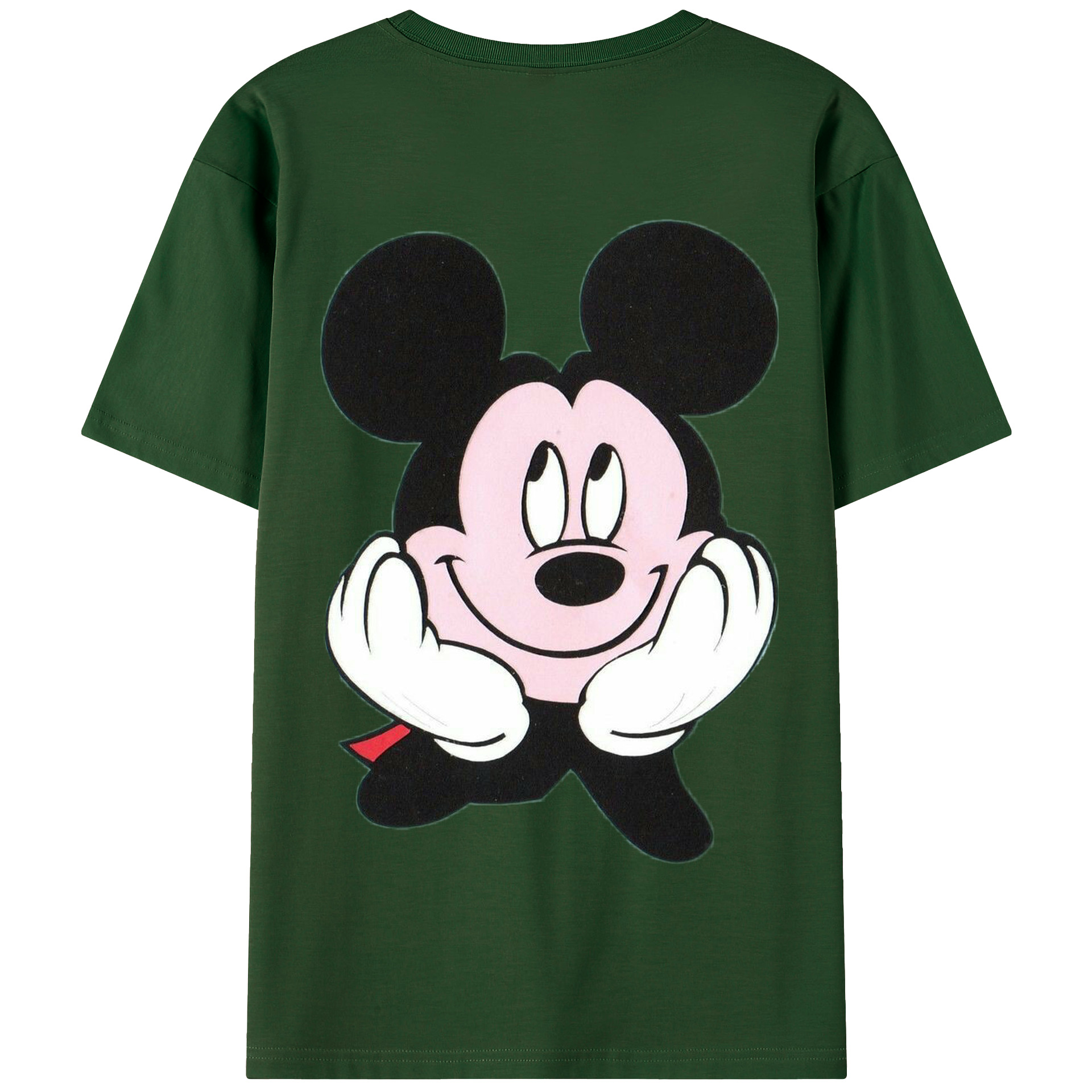 （画像用） ミッキーマウス Mickey Mouse 綿100％半袖Tシャツ（背面プリント）